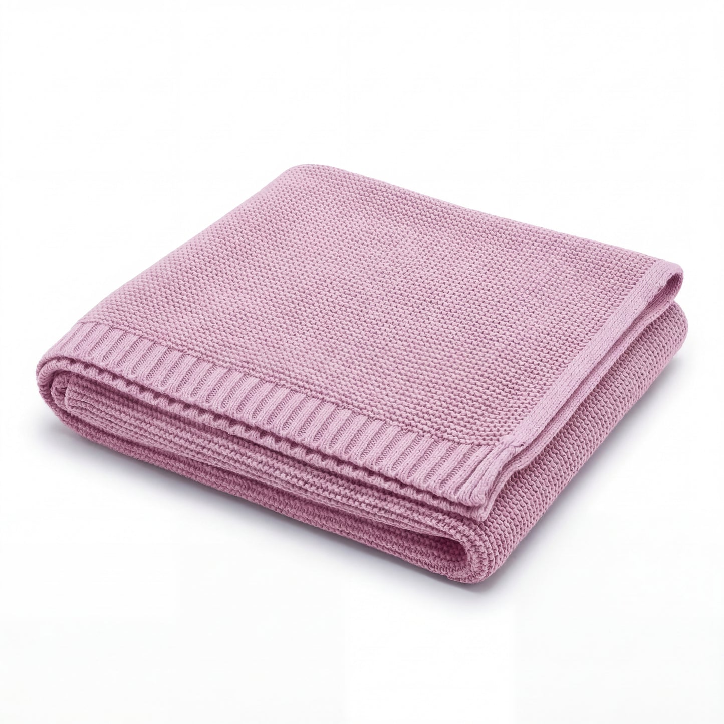 Personalisierte Decke aus 100% Baumwolle – Handgestrickt