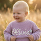 Handgestrickter personalisierter Strickpullover aus 100% Baumwolle