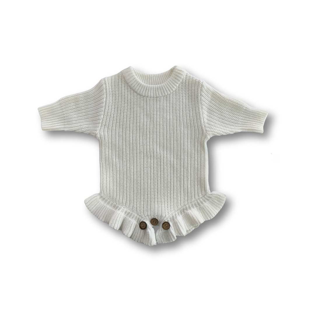 Personalisierter Body mit Rüschen aus 100% Baumwolle