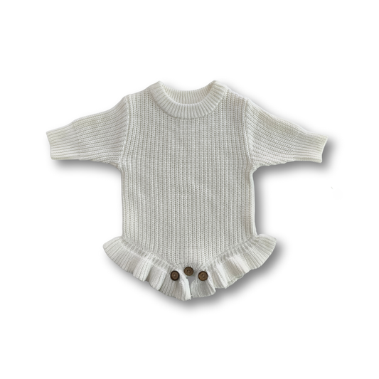 Personalisierter Body mit Rüschen aus 100% Baumwolle