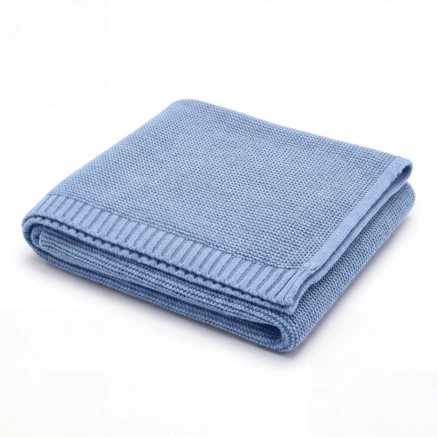 Personalisierte Decke aus 100% Baumwolle – Handgestrickt