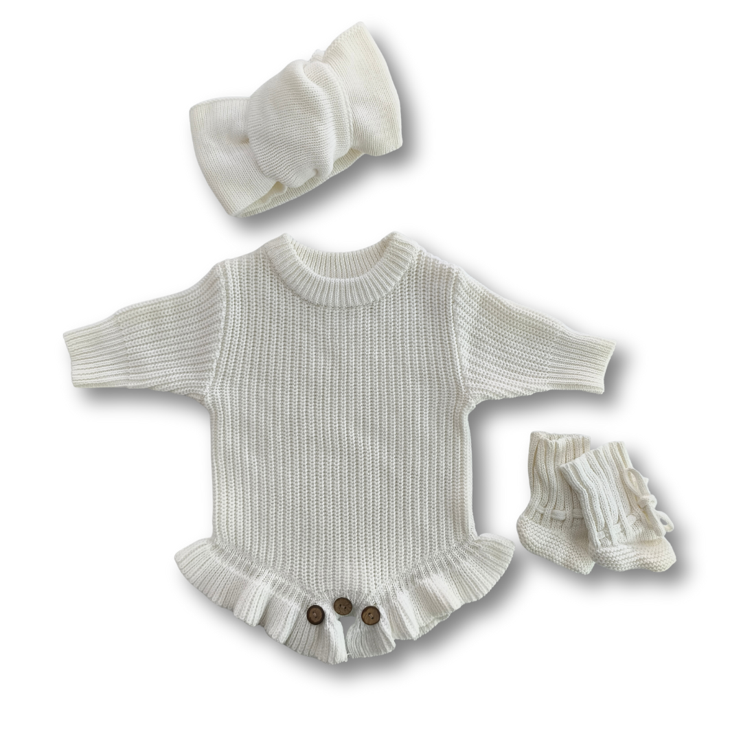 Little Love Geschenkset – Body, Haarband & Socken aus 100% Baumwolle