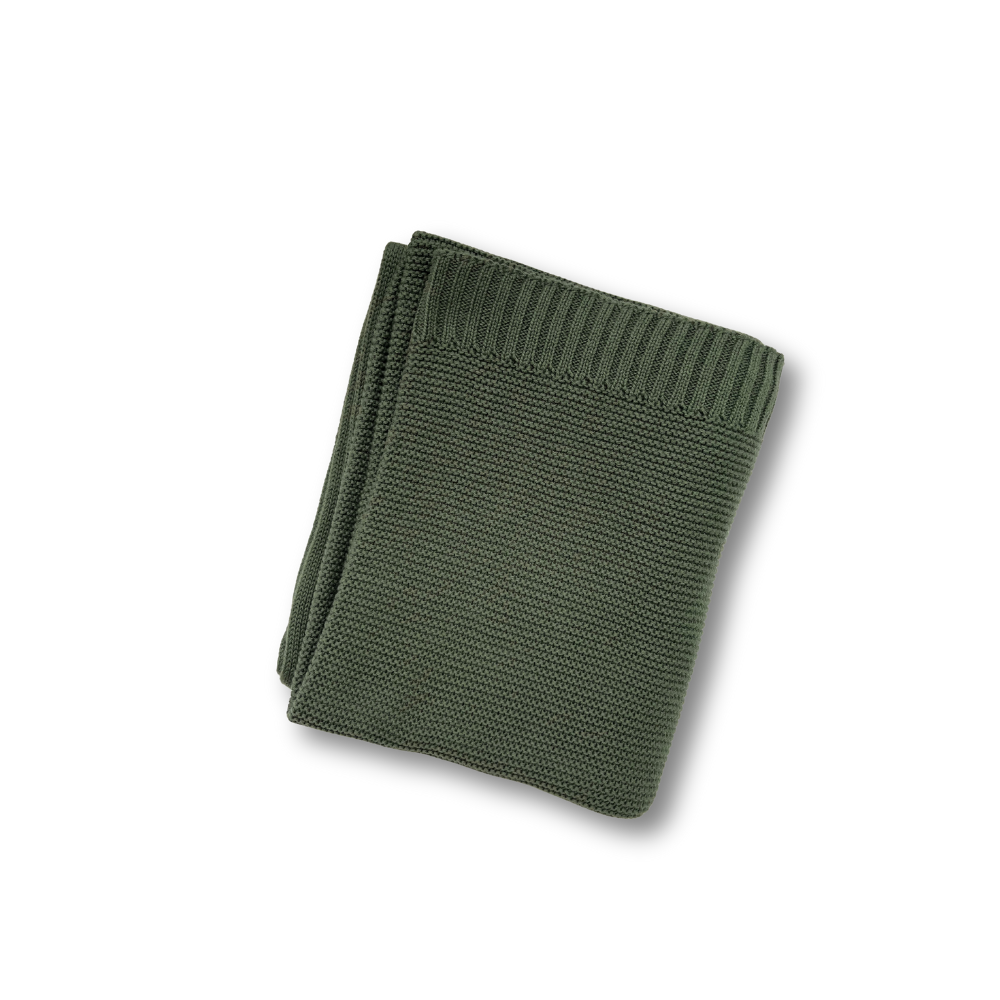 Personalisierte Decke aus 100% Baumwolle – Handgestrickt