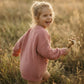 Handgestrickter personalisierter Strickpullover aus 100% Baumwolle