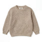 Handgestrickter personalisierter Strickpullover aus 100% Baumwolle