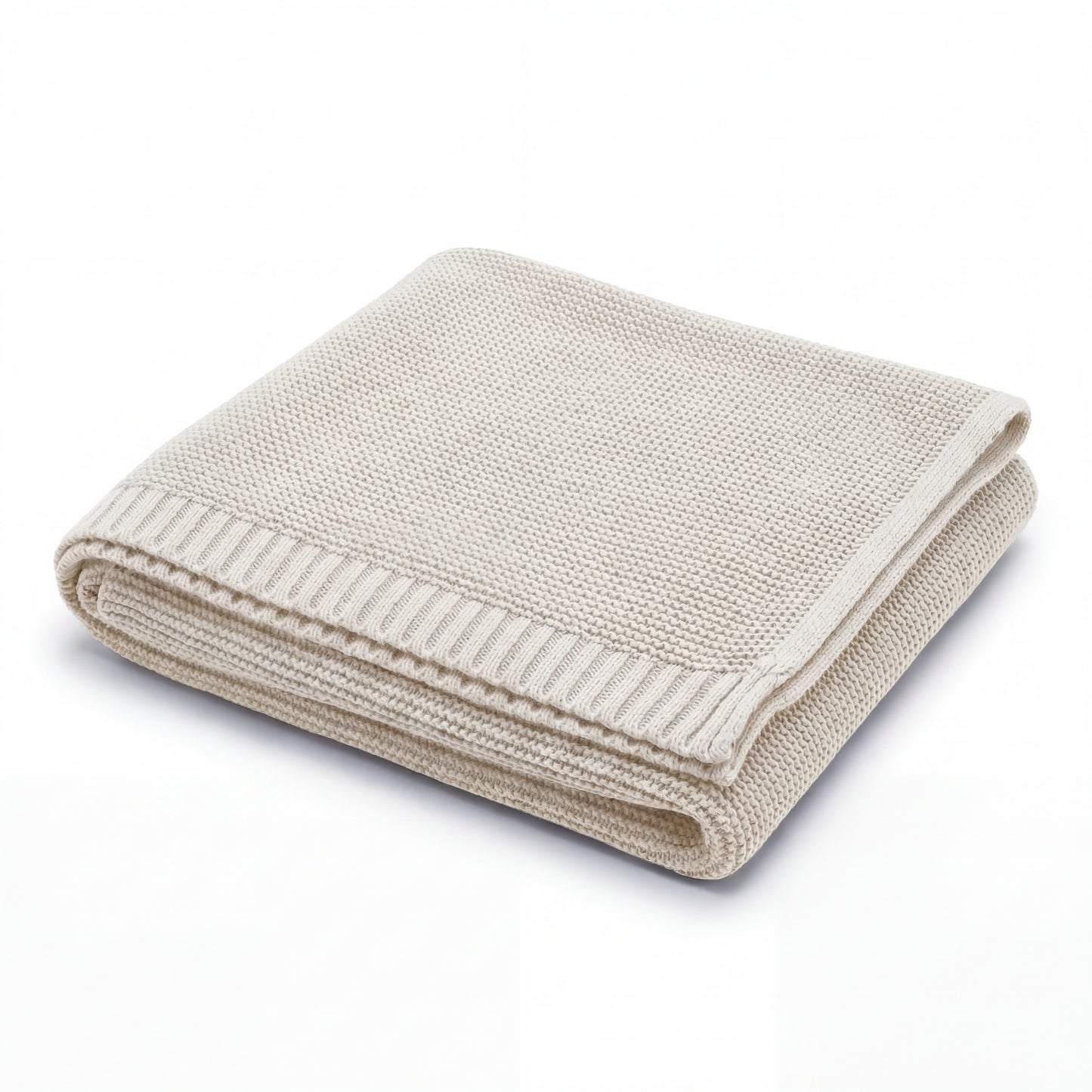 Personalisierte Decke aus 100% Baumwolle – Handgestrickt