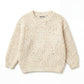 Handgestrickter personalisierter Strickpullover aus 100% Baumwolle