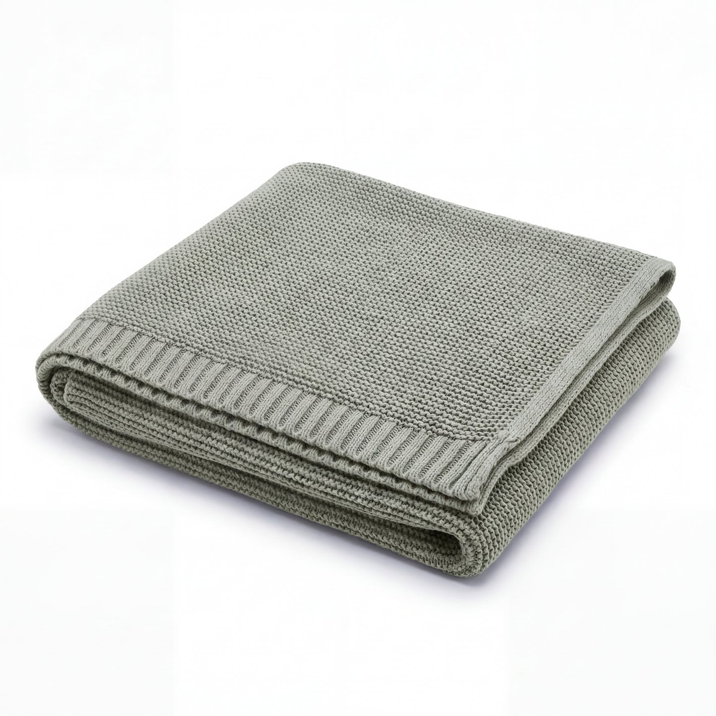 Personalisierte Decke aus 100% Baumwolle – Handgestrickt