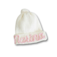 Personalisierte Mütze aus 100% Baumwolle – Handgestrickt