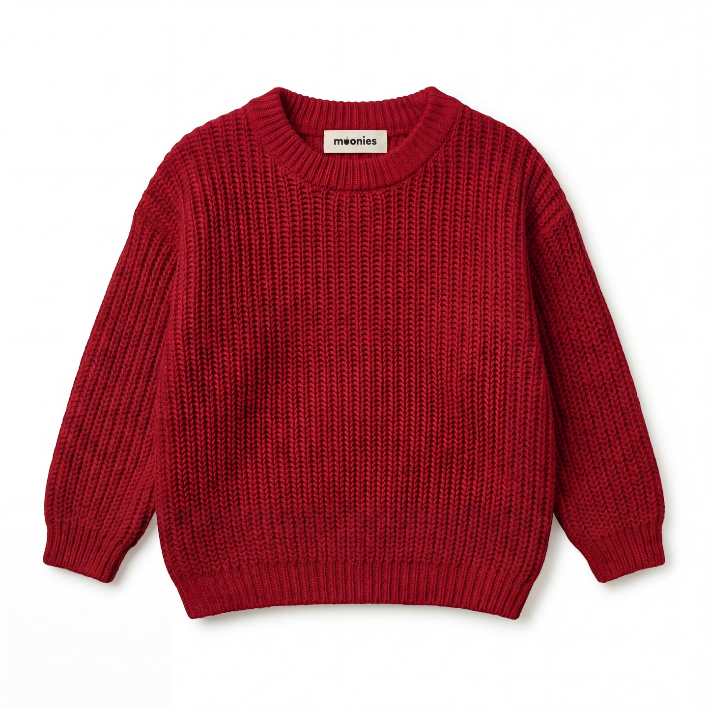 Handgestrickter personalisierter Strickpullover aus 100% Baumwolle
